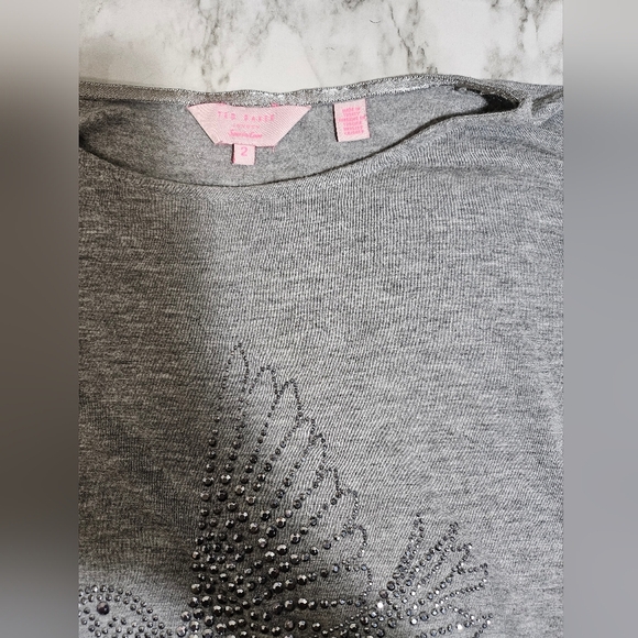 Y2K Ted Baker Gray Hummingbird Boxy Tank 2 Small - Picture 7 of 9